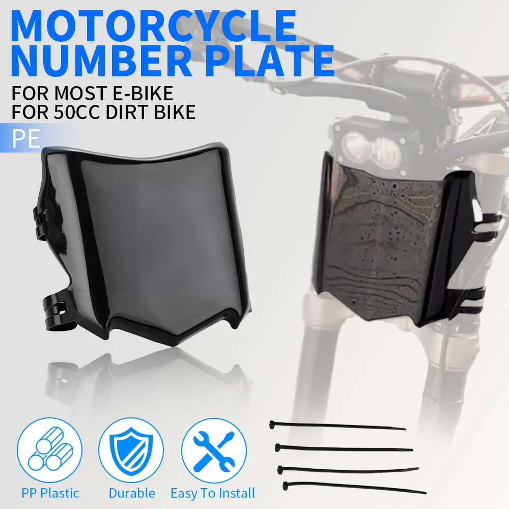 Number Plate for Surron S X Motorcycle Accessories Front License Plate for Stark Varg Talaria Sting Q20 Electric Dirt E-Bike
