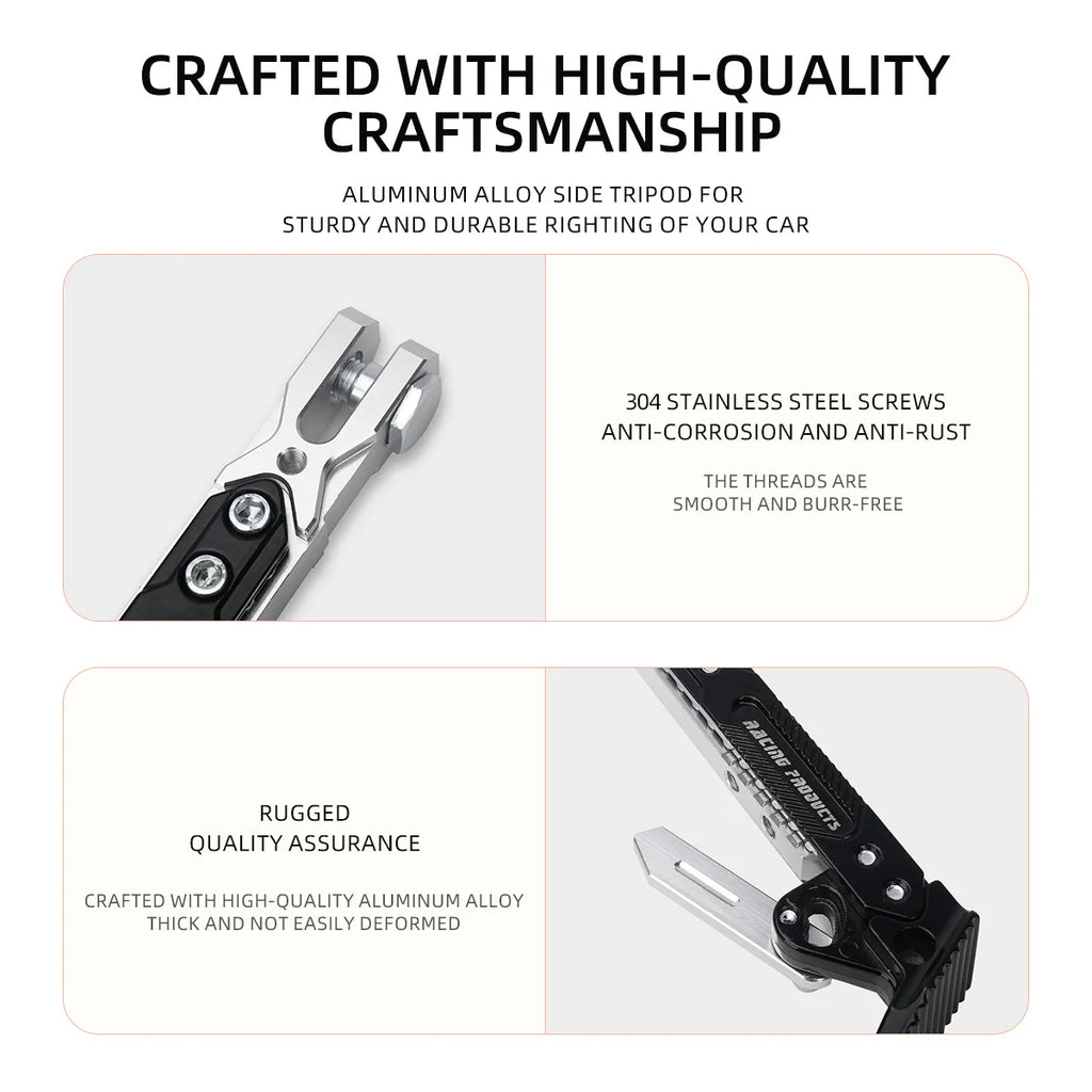 1Pc Motorcycle Kickstand Parking Kick Stand Bracket Foot Side Supportor Crutch Holder Dirt Bike Motorbike Accessories Universal