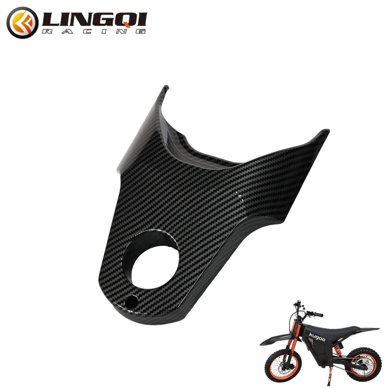 LINGQI RACING Motorcycle Battery Cover Protects Guard Fairing Plastic Carbon Fiber for Tuttio Soleil 01 Electric Dirt Bike