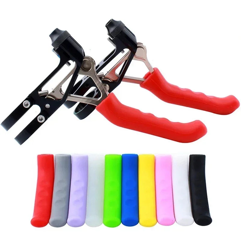 TPR Bicycle Brake Handle Covers Anti-Slip MTB Grips Handlebar Protectors for Cycling Safety Comfort Durable Bike Accessories