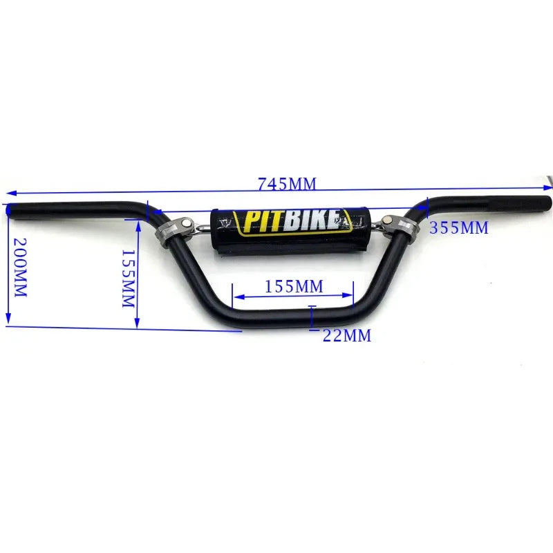 4 Color 22Mm Handlebar 7/8" Handle Bar Motorcycle Motocross Moto Handlebar for Dirt Pit Bike Chinese Motor ATV Aluminum Alloy