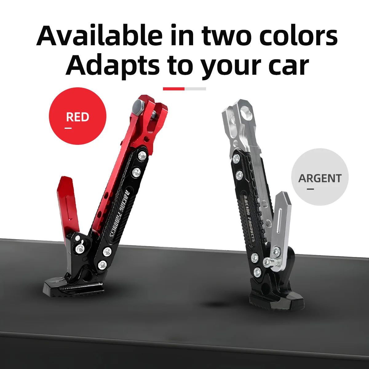 1Pc Motorcycle Kickstand Parking Kick Stand Bracket Foot Side Supportor Crutch Holder Dirt Bike Motorbike Accessories Universal