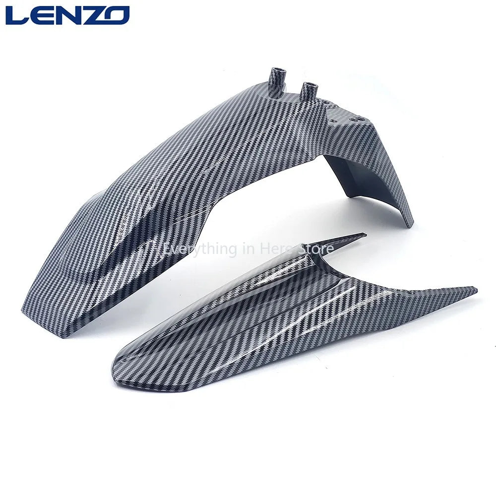 Carbon Fiber Fender Accessories for KUGOO Tuttio Off-Road Motorcycle Front and Rear Fenders Scooter Replacement Parts