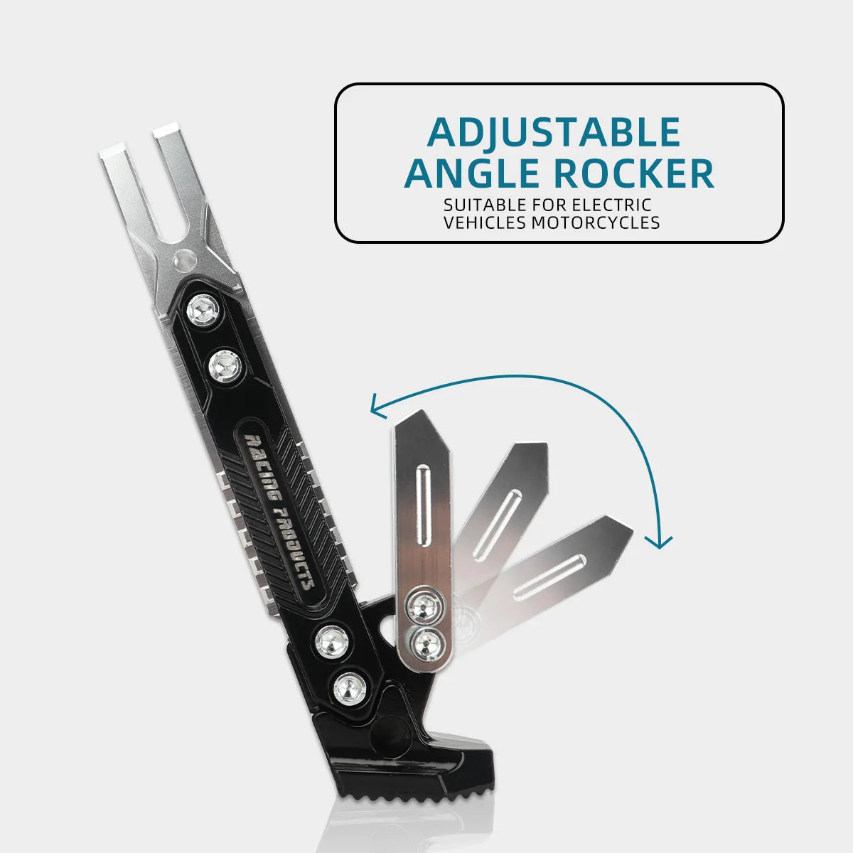 1Pc Motorcycle Kickstand Parking Kick Stand Bracket Foot Side Supportor Crutch Holder Dirt Bike Motorbike Accessories Universal