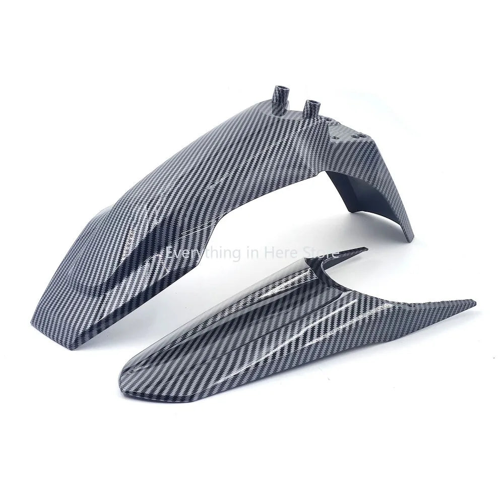 Carbon Fiber Fender Accessories for KUGOO Tuttio Off-Road Motorcycle Front and Rear Fenders Scooter Replacement Parts